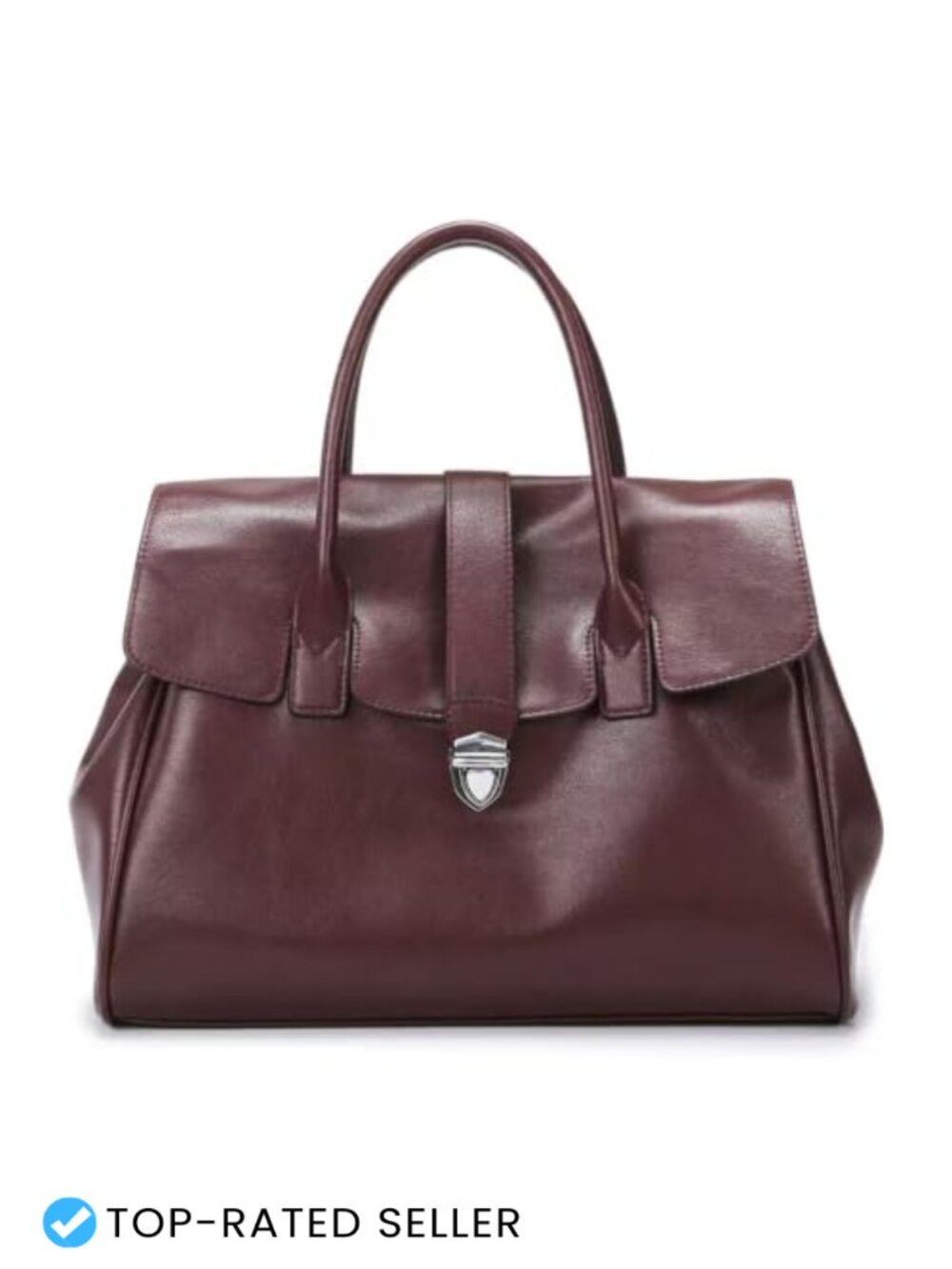 Women's Slouchy Hobo Tote Bag - Top Handle Vegetable Tanned Leather Purse